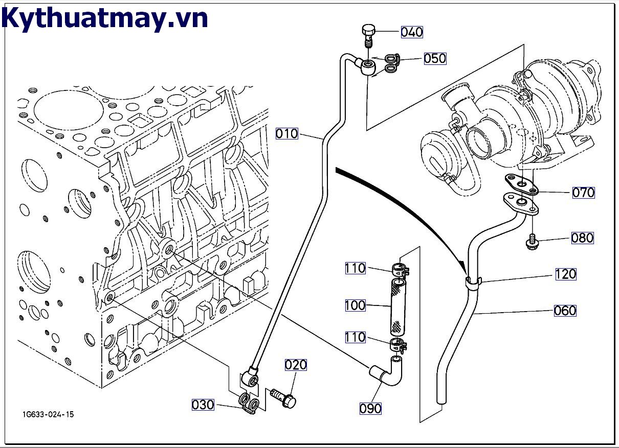 Ống dẫn dầu (bộ phận nén turbo) <=7EXZ999